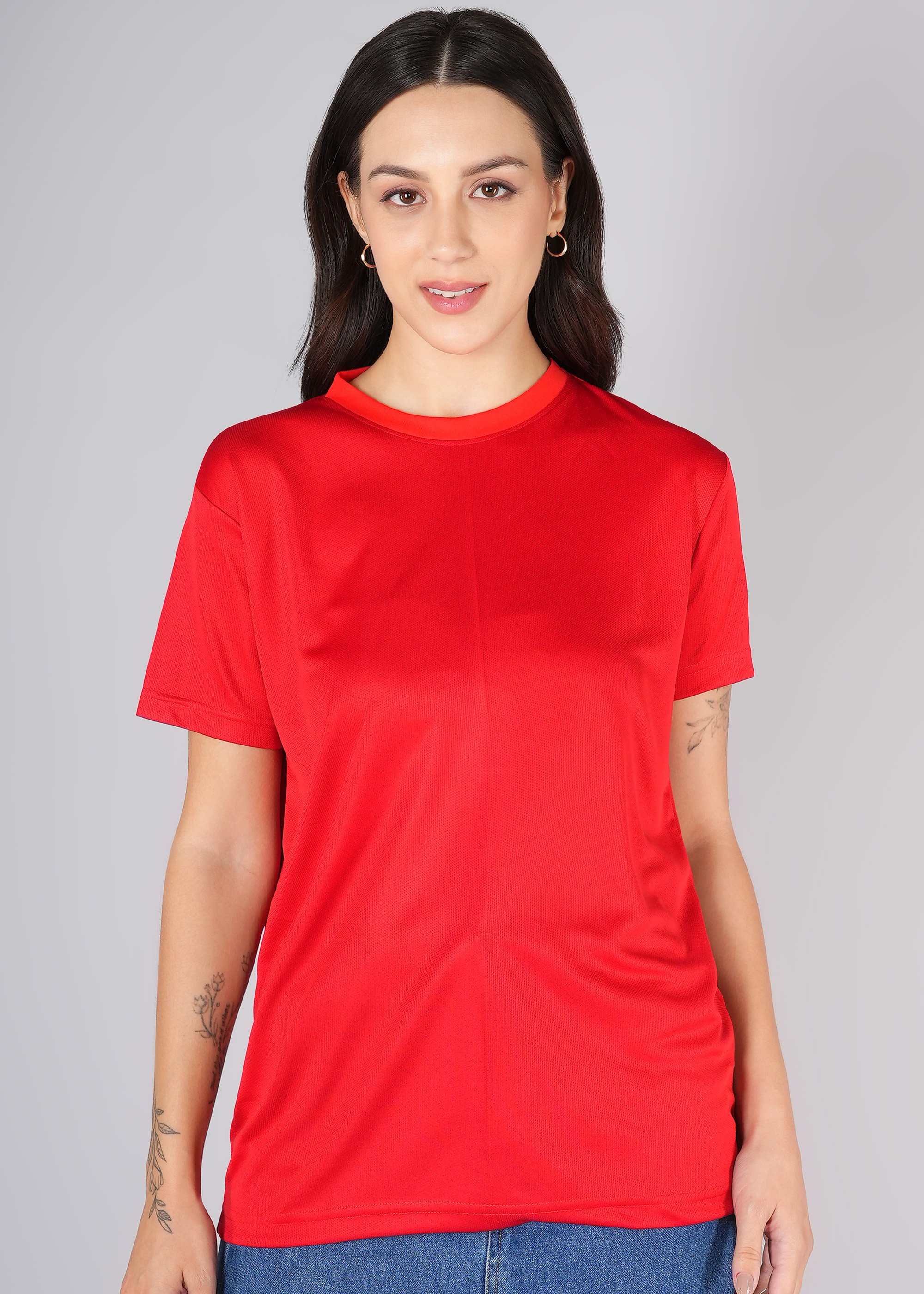 Solid Couple Round Neck T-Shirt