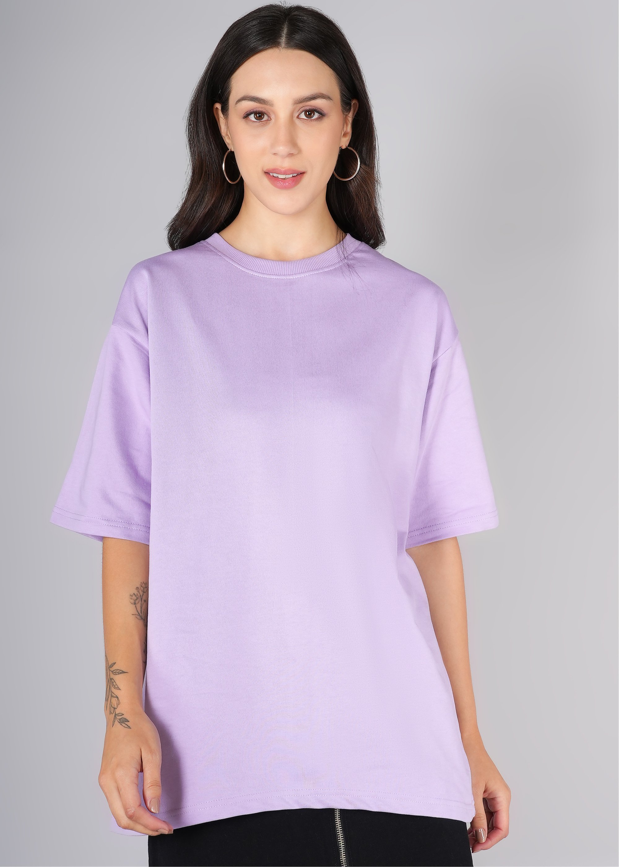 Solid Couple High Neck T-Shirt